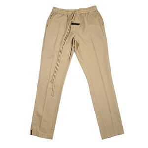 Fear of God Essentials Mens Pants Small Cotton Twill Drawstring Elastic Waist